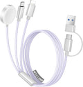 Temdan for Travel Vacation Essentials, 3 in 2 USB C Cable for Apple Watch by Temdan