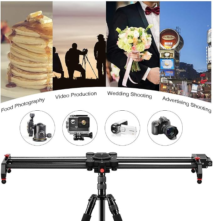 GVM Motorized Camera Slider, Tracking Shooting and 120 Degree Panoramic Shooting - Image 7