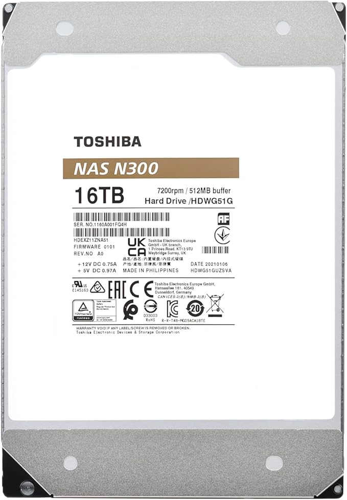 Toshiba N300 16TB NAS 3.5-Inch Internal Hard Drive - Image 5
