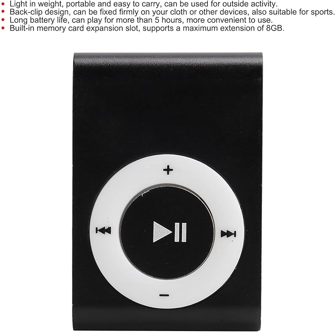 Sport MP3 Players with Clip, Portable Music Player, Screenless MP3 Players - Image 8