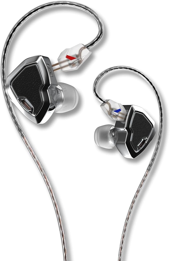 MS2 PRO in-Ear Monitor, 10.2mm Dual-Magnetic Drivers 1DD+1BA Hybird IEMs Wired by Unknown