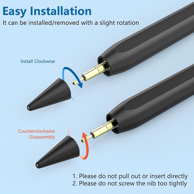 8 Pack Pencil Tips, Replacement Tips Only Compatible - Image 4
