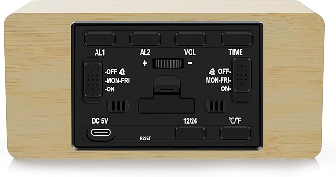 MOSITO Digital Wooden Alarm Clock - Image 8