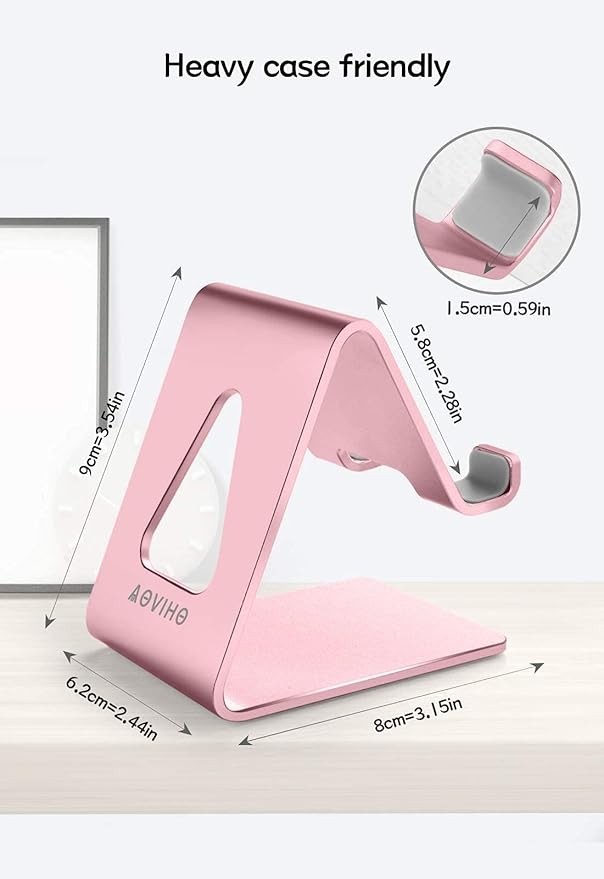 Desk Cell Phone Stand, Phone Holder, Desktop Phone Cradle Dock - Image 7