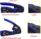 RJ45 Crimp Tool for Cat6 Cat5e Cat5 Pass Through Connectors, All-in-one EZ - Image 3
