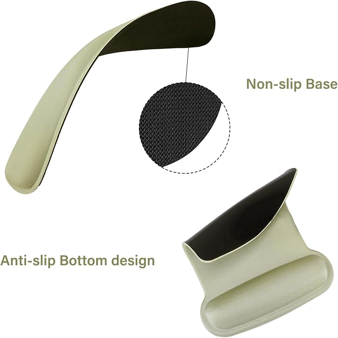 MOSISO Wrist Rest Support for Mouse Pad & Keyboard Set, Ergonomic Mousepad - Image 5