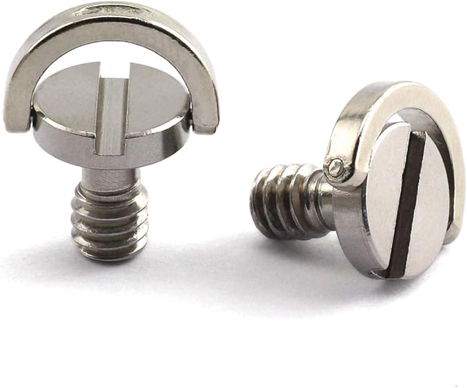 HJ Garden 2pcs 1/4-20 Thread D-Ring Stainless Steel Camera Fixing Screws by Unknown