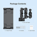 PLDHPRO Tablet Holder for Car Dashboard Heavy Duty Drill Base 360° Adjustable - Image 7