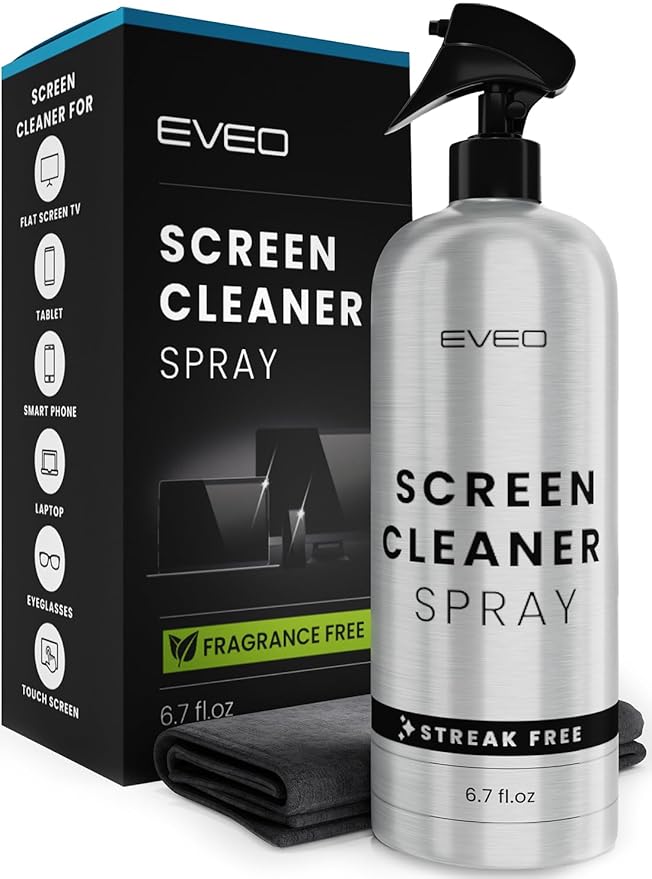 Screen Cleaner Spray and Wipe by EVEO