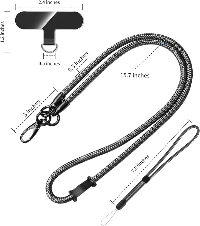 Cell Phone Lanyard Holder Anti Theft Crossbody Phone Wrist & Neck Strap - Image 5