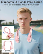 Portable Bladeless Neck Fan, 5000mAh Rechargeable Battery, 3 Speeds, Workout - Image 3