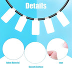 60 Pieces Self-Adhesive Cable Labels, Paste Wire Labels, Nylon Writable Cord - Image 3