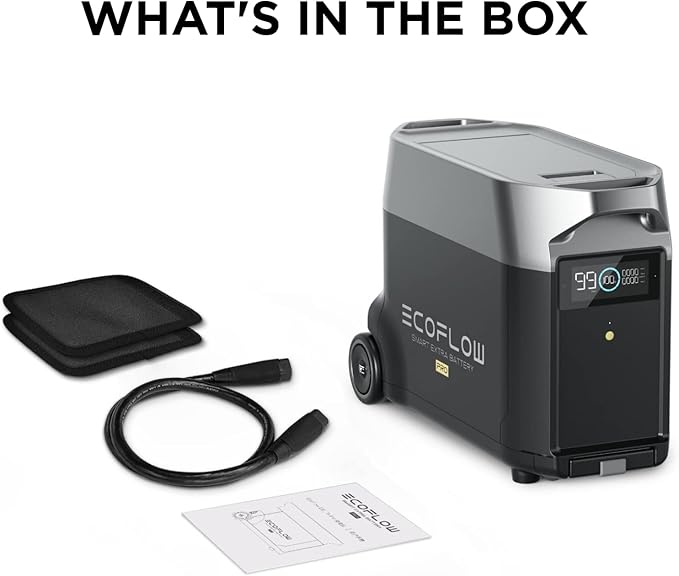 EF ECOFLOW DELTA Pro Extra Battery 3600Wh, 2.7H to Full Charge, Battery Backup - Image 6