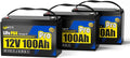 12V 100Ah LiFePO4 Lithium Battery, BCI Group 31, Deep Cycle Up to 15000 Cycles by Wattcycle