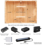 MobileVision Bamboo 10-Port Charging Station & Compatible Adapter - Image 5