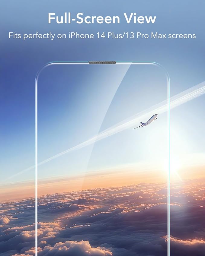 ESR 3 Pack for iPhone 13 Pro Max/iPhone 14 Plus Screen Protector, Tempered - Image 5