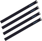 Extra Large 4 Pack 2 x 60 Inches Hook and Loop Strap, Reusable Fastening Cable by Wisdompro