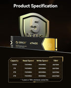 ORICO 512GB NVMe SSD PCIe 4.0- Up to 7200MB/s, M.2 2280 PCIe 4.0X4 Internal - Image 8