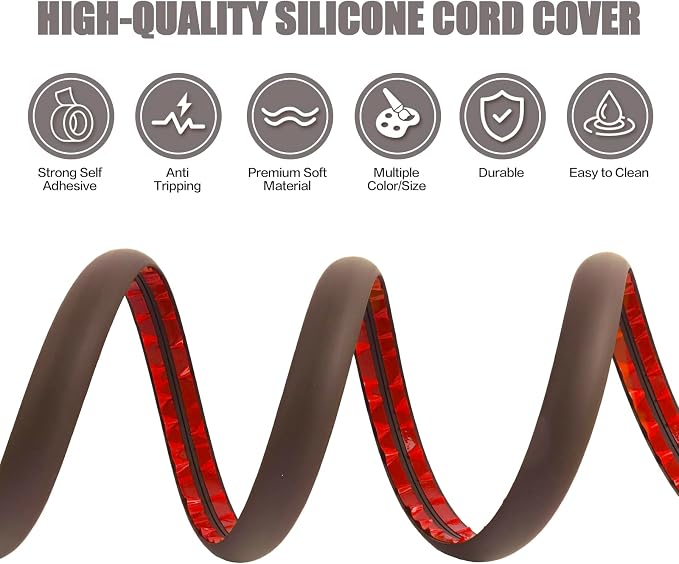 Floor Cord Cover Cable Cavity Self Adhesive Cord Hider Floor Floor Cable - Image 3