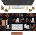 Cute Ghost Desk Mat Dark Vintage Large Mouse Pad Gaming Black Mouse Pad XXL - Image 5