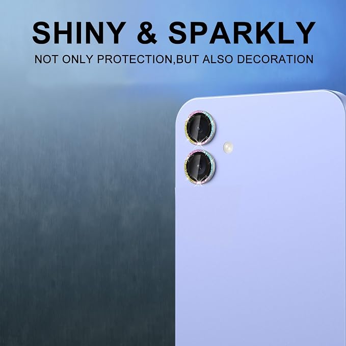 for Samsung Galaxy A06 Camera Lens Protector, Individual Metal Ring Tempered - Image 7