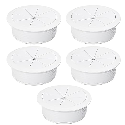 5 Pcs Desk Grommet 2-1/16" / 53 mm, Desk Hole Cover by EASYEAH