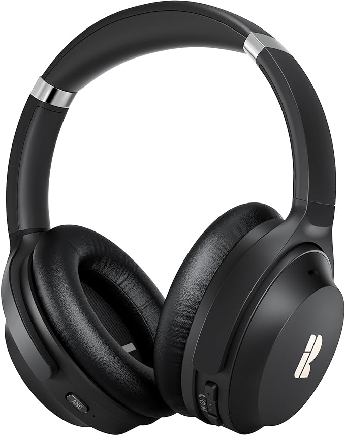 Bluetooth Headphones, Premium Active Noise Cancelling Wireless Headphones Over by Bluedee
