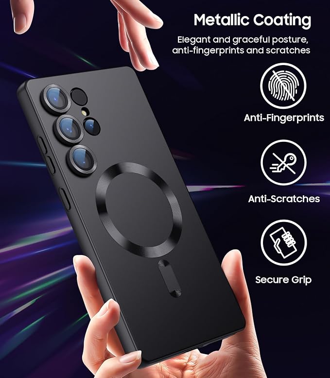 Magnetic for Samsung Galaxy S25 Ultra Case Slim Soft Silicone Bumper Shockproof - Image 6