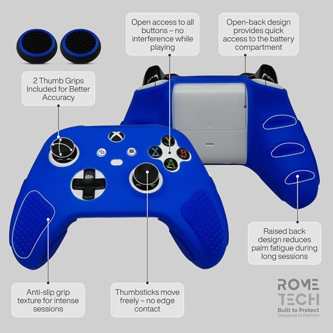 for Xbox Controller Series X/S Silicone Protective Cover, Soft Skin Xbox - Image 4