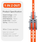 20Pcs Lever Wire Connectors, 1 in 2 Out DIY Mini Splicing Compact Splitter - Image 4