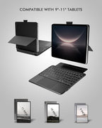 Universal Keyboard Case for 9-11 Inch Tablets, Magnetic Backlit Keyboard - Image 2