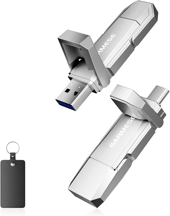 256GB USB C Flash Drive Up to 450MB/s USB 3.2 Solid State Thumb Drive Type-A + by GARMESE