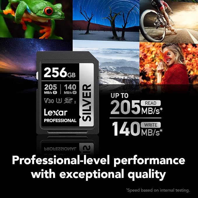 Lexar 256GB Professional Silver SD Card, - Image 2