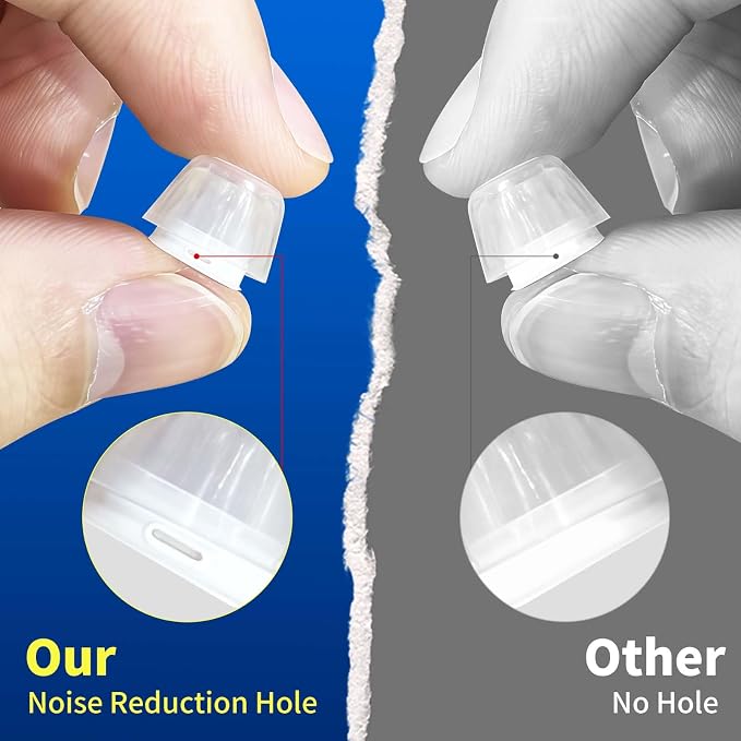 4 Pair Compatible with AirPods Pro 2nd/1st Generation Replacement Ear Tips - Image 3