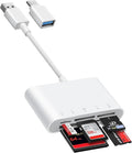 BnmxTek USB-A and USB-C to SD Card Reader, Trail Camera Card Adapter by BnmxTek