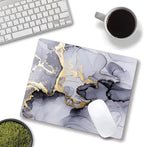 Hokafenle Gray Gold Black Marble Mouse Pad, Gaming Mouse Mat - Image 4
