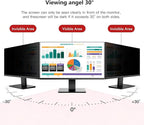 32 Inch Hanging Computer Privacy Screen Protector Shield Compatible - Image 3