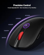 wegear USB Wireless Mouse for Laptop PC Mac, 2.4GHz Cordless Mouse - Image 3