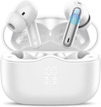 Wireless Earbuds, New Wireless Earphones HiFi Stereo Deep Bass 40H Playtime by XINWLD