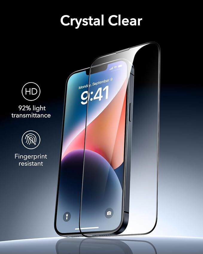 ESR 3 Pack 9H+ Glass for iPhone 13 Pro Max/iPhone 14 Plus Screen Protector - Image 8