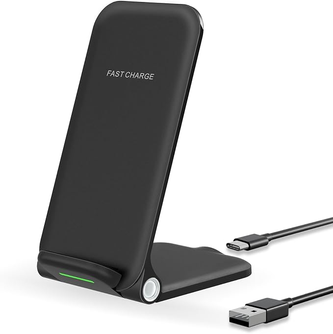15W Wireless Charger Stand, Foldable Charging Station by oHonncLy