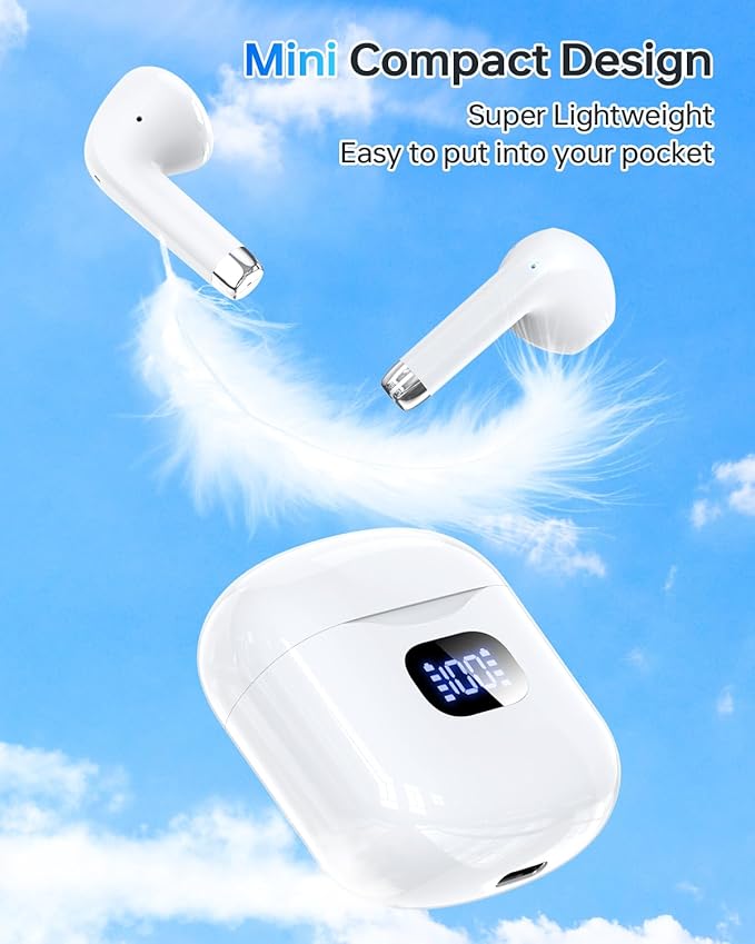 KTGEE Wireless Earbuds Bluetooth 5.3 Headphones, 40Hrs Playback Stereo Ear Buds - Image 6