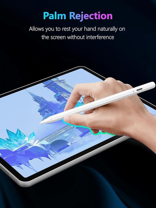 Stylus Pen for Apple iPad, Sensitivity Palm Rejection Fast Charge Stylus Pencil - Image 7
