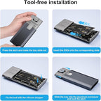 MAIWO Dual NVMe Clone SSD Enclosure, USB3.2 GEN2X2 10Gbps, Support AHCI to NVMe - Image 5