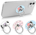 Bonoma Phone Ring Stand, 3 Pack Cute Cow 360 Degree Rotation Finger Grip Stand - Image 3