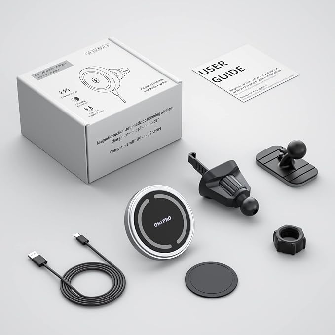 Magnetic Wireless Car Charger Compatible - Image 7