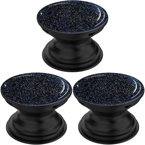 3 Pack Fashionable Clear Glitter Expandible Collapsible Moblile Phone Grip by HighQualityFlagship