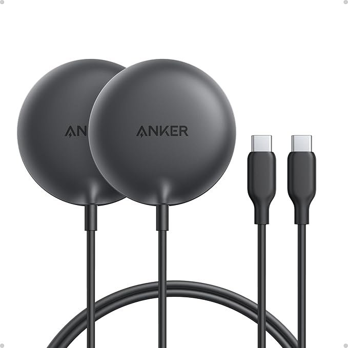 Anker Zolo Magnetic Wireless Charger, Qi2 Certified 15W MagSafe-Compatible by Anker