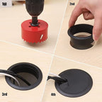 TuTuYa 8PCS Desk Grommet, Desk Grommet 2Inch Desk Cable Grommet Desk Cable Hole - Image 3
