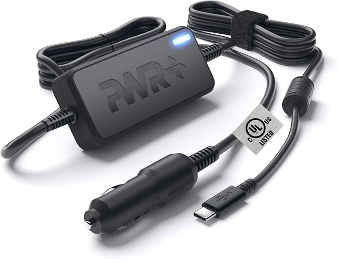 Pwr USB-C CAR Charger for Dell Latitude 11 12 13 5175 5285 5289 7275 7285 7370 by PWR